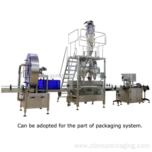 Powder filling capping and labeling machine